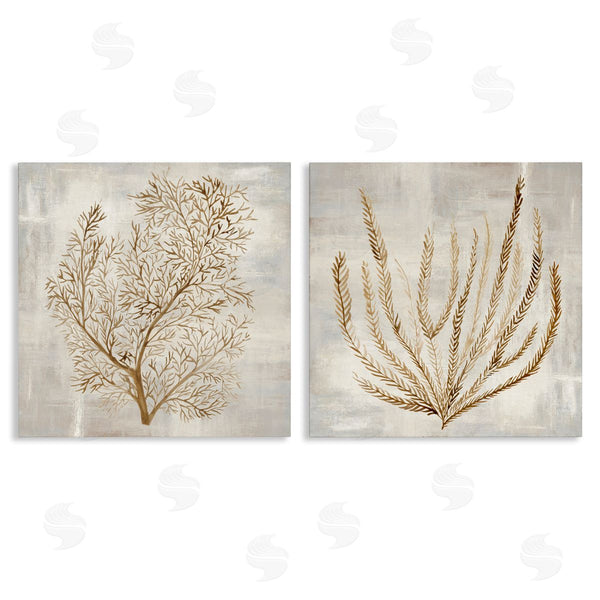 stupell industries Hannah Dawson | Beige Tides Coral Branches
