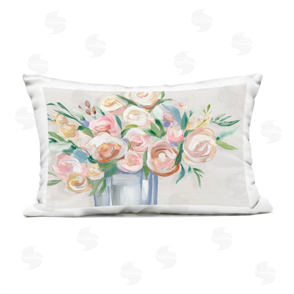 Stupell Industries Hannah Dawson | Blissful Blooms In Vase Printed Throw Pillow