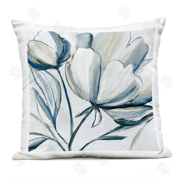 Stupell Industries Hannah Dawson | Blooming Sun Bleached Flowers Printed Throw Pillow