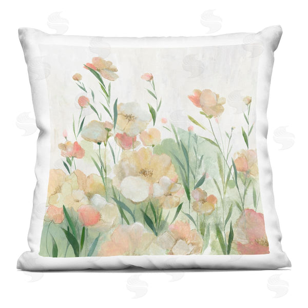 stupell industries Hannah Dawson | Blush Florals Meadow Printed Throw Pillow