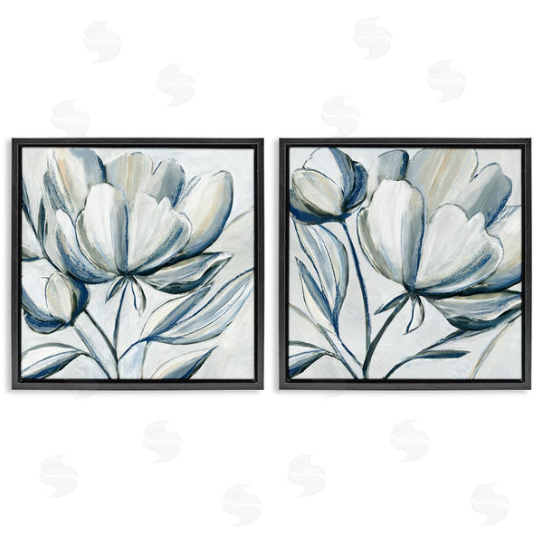 Stupell Industries Hannah Dawson | Brushed Grey Tulips