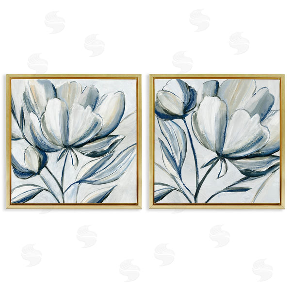 Stupell Industries Hannah Dawson | Brushed Grey Tulips