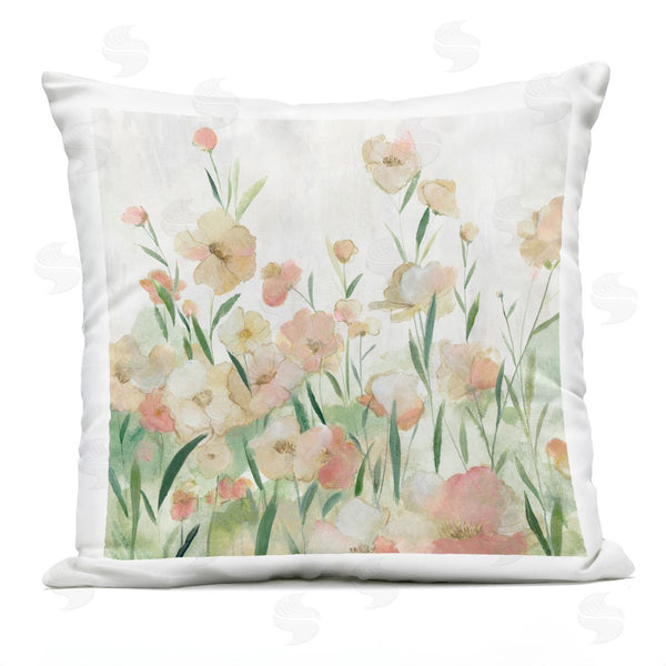 Stupell Industries Hannah Dawson | Charming & Soft Flower Meadow Printed Throw Pillow