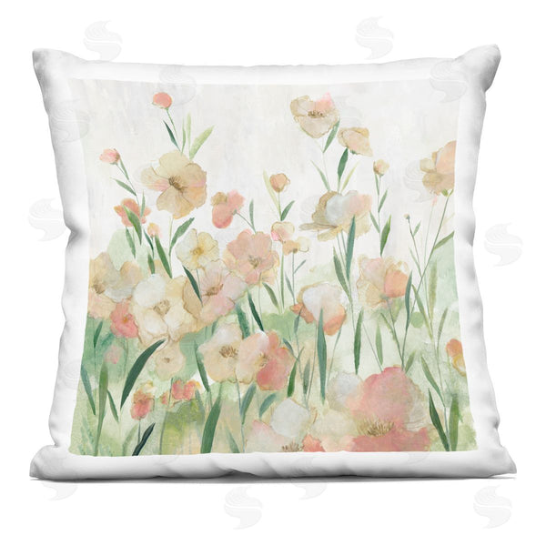 stupell industries Hannah Dawson | Charming & Soft Flower Meadow Printed Throw Pillow