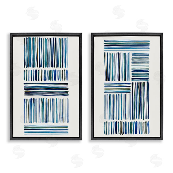 Stupell Industries Hannah Dawson | Contrasting Linear Dashes