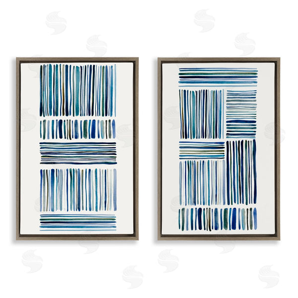 Stupell Industries Hannah Dawson | Contrasting Linear Dashes