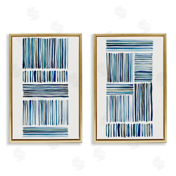 Stupell Industries Hannah Dawson | Contrasting Linear Dashes