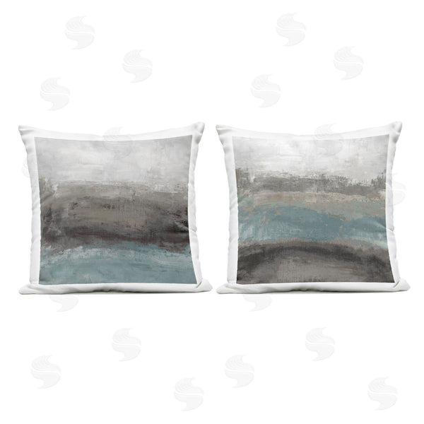 Stupell Industries Hannah Dawson | Dark Earth & Sea Printed Throw Pillow Set