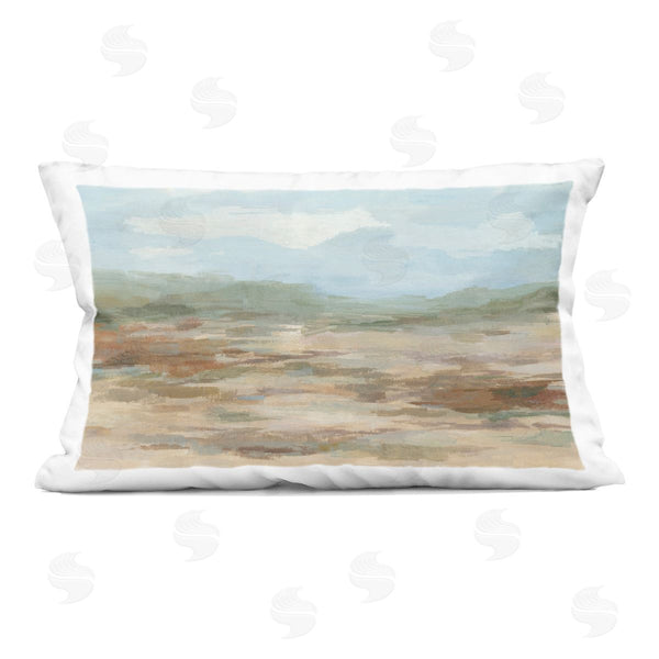 stupell industries Hannah Dawson | Desert Calm Abstract View Printed Throw Pillow