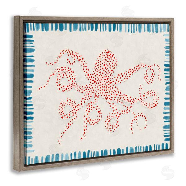 Stupell Industries Hannah Dawson | Dotted Depths Octopus