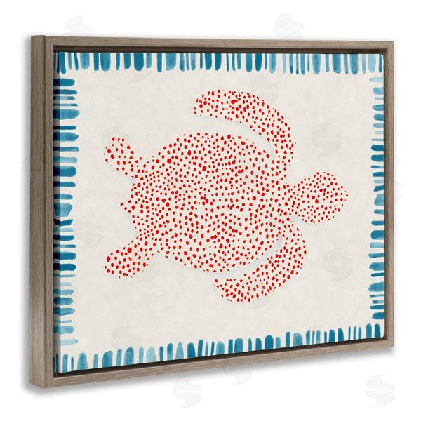 Stupell Industries Hannah Dawson | Dotted Depths Turtle