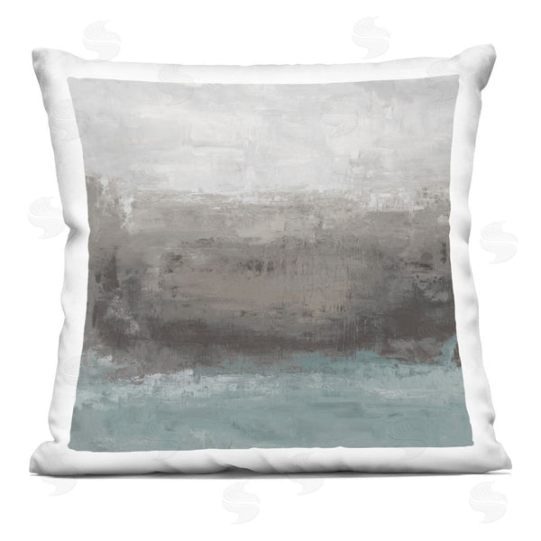 stupell industries Hannah Dawson | Earth And Sea Abstraction Printed Throw Pillow