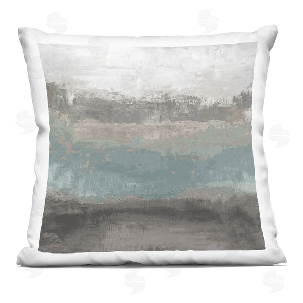 stupell industries Hannah Dawson | Earth And Sea Gradient Printed Throw Pillow