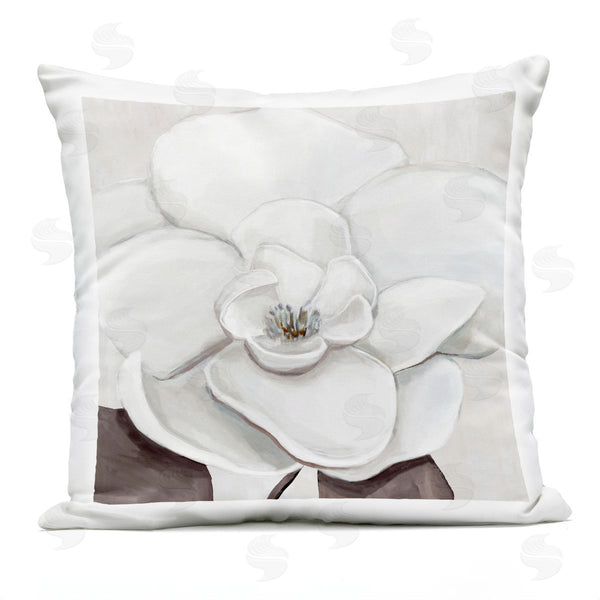 Stupell Industries Hannah Dawson | Elegant Magnolia Bloom Printed Throw Pillow
