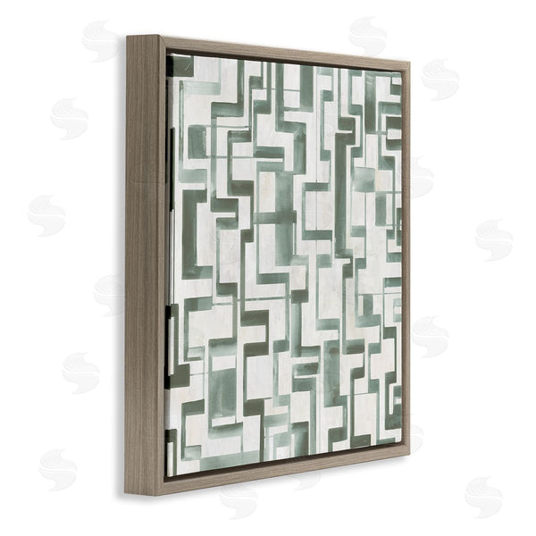 Stupell Industries Hannah Dawson | Geometric Green Labyrinth