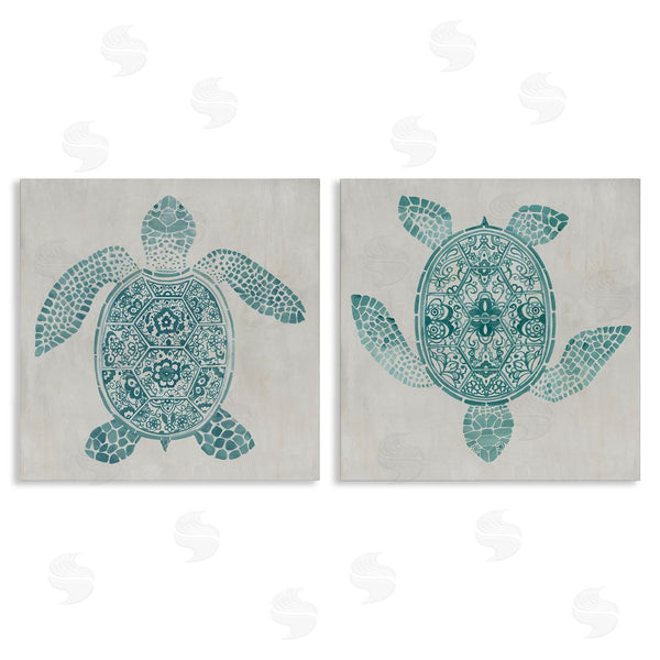 stupell industries Hannah Dawson | Geometric Maritime Sea Turtles