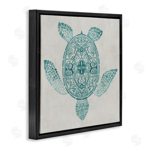 Stupell Industries Hannah Dawson | Geometric Patterned Tortoise