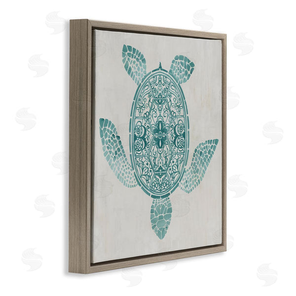 Stupell Industries Hannah Dawson | Geometric Patterned Tortoise