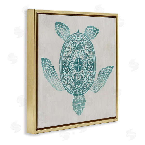 Stupell Industries Hannah Dawson | Geometric Patterned Tortoise