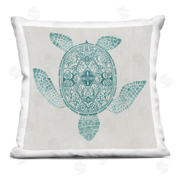 stupell industries Hannah Dawson | Geometric Patterned Tortoise Printed Throw Pillow