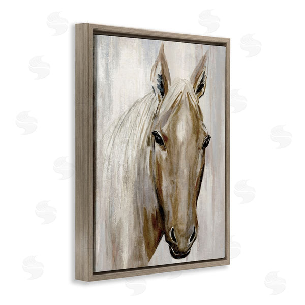 Stupell Industries Hannah Dawson | Golden Horse Portrait