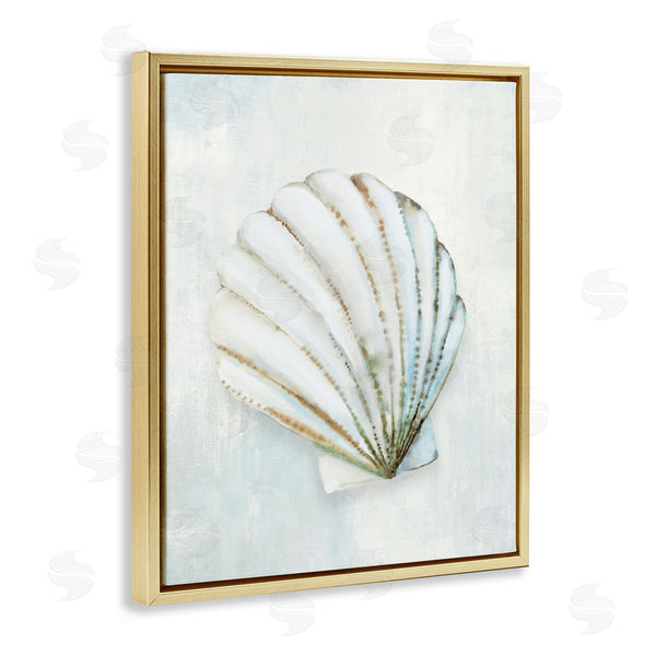 Stupell Industries Hannah Dawson | Grey Seashell Serenity
