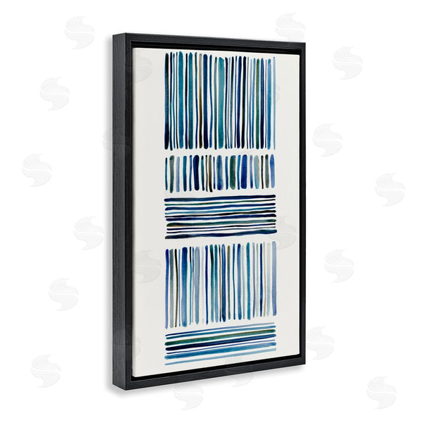 Stupell Industries Hannah Dawson | Linear Cool Tone Stripes
