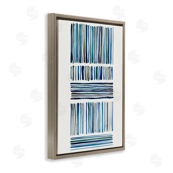 Stupell Industries Hannah Dawson | Linear Cool Tone Stripes