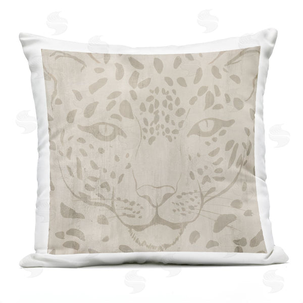 Stupell Industries Hannah Dawson | Majestic Jaguar Face Printed Throw Pillow