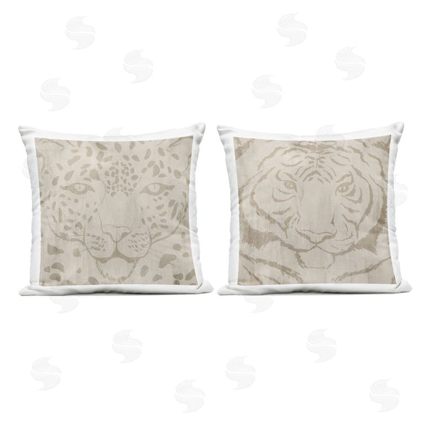 Stupell Industries Hannah Dawson | Majestic Jungle Animals Printed Throw Pillow Set