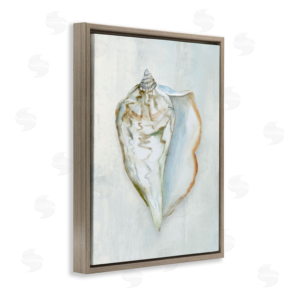 Stupell Industries Hannah Dawson | Muted Conch Shell Serenity