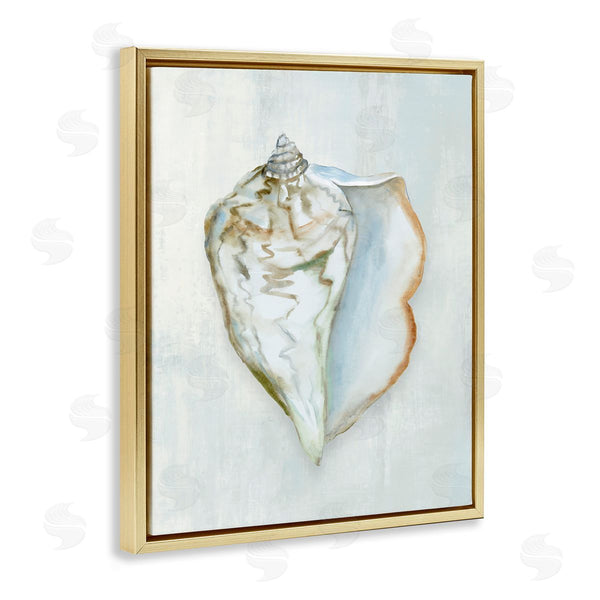 Stupell Industries Hannah Dawson | Muted Conch Shell Serenity