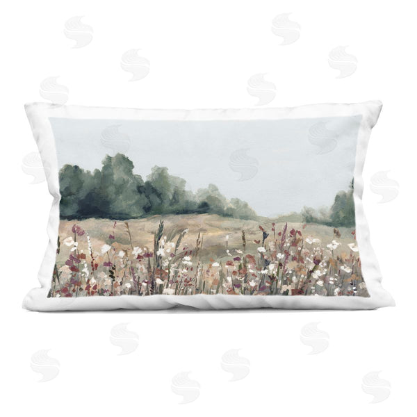stupell industries Hannah Dawson | Muted Meadows Landscape Printed Throw Pillow