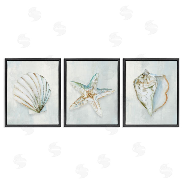 Stupell Industries Hannah Dawson | Muted Sea Life Serenity