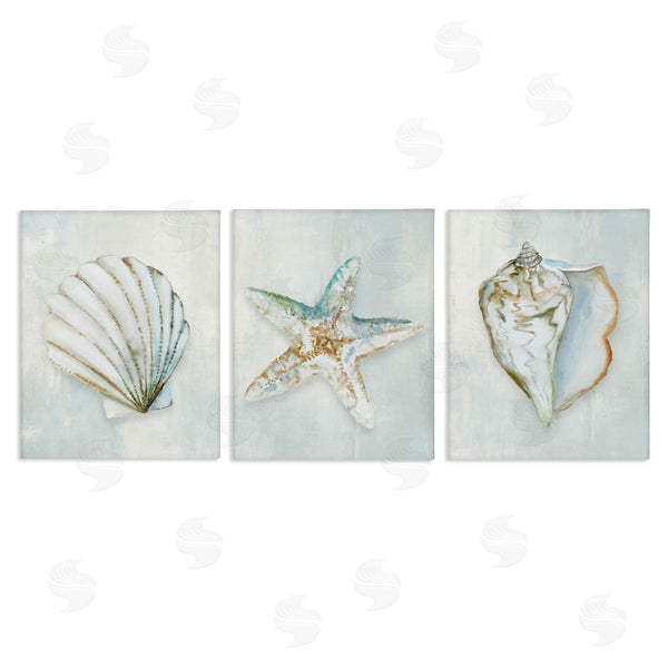 stupell industries Hannah Dawson | Muted Sea Life Serenity
