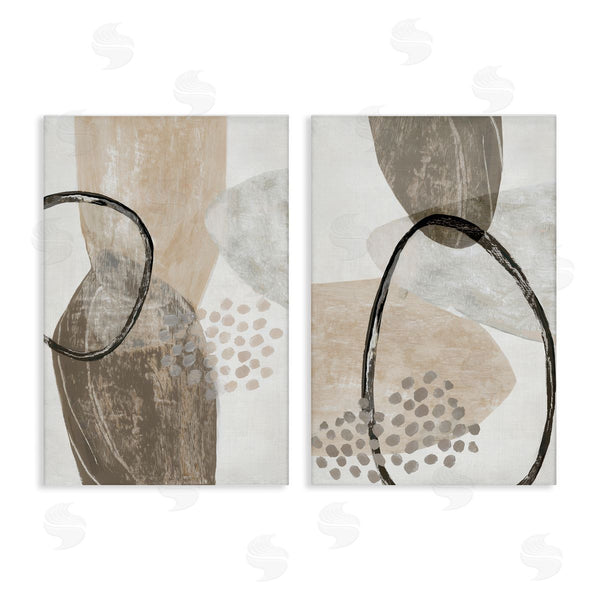 stupell industries Hannah Dawson | Neutral Oval Shapes