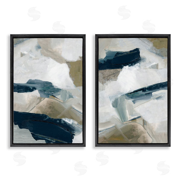 Stupell Industries Hannah Dawson | Neutral Strokes Abstraction