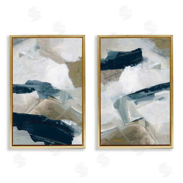 Stupell Industries Hannah Dawson | Neutral Strokes Abstraction