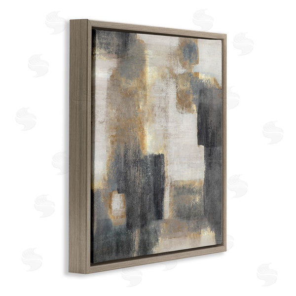 Stupell Industries Hannah Dawson | Rustic Paint Strokes With Glam Undertones