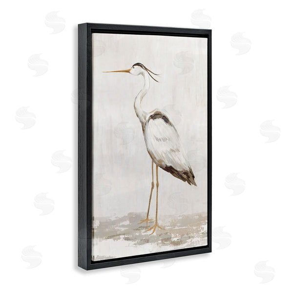 Stupell Industries Hannah Dawson | Serene Heron On Beige