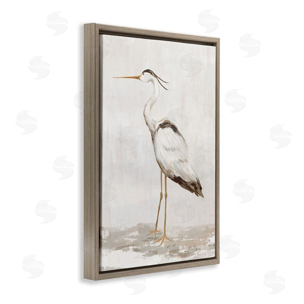 Stupell Industries Hannah Dawson | Serene Heron On Beige