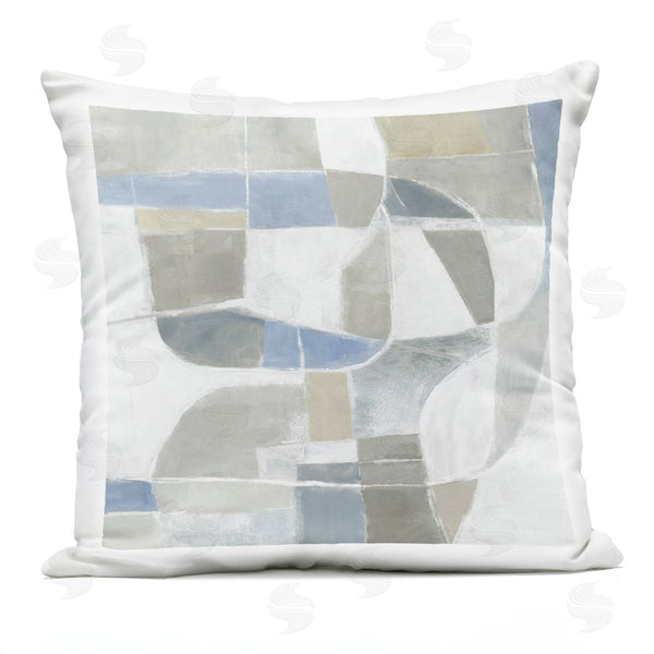 Stupell Industries Hannah Dawson | Subtle Flow Geometrics Printed Throw Pillow