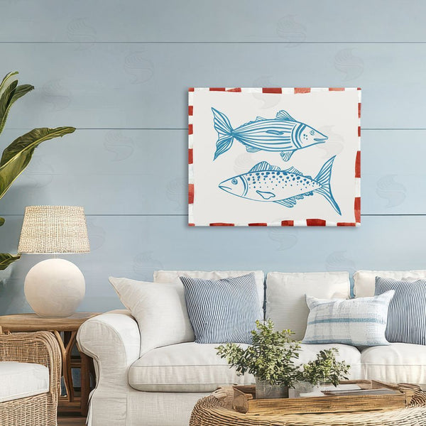 Stupell Industries Hannah Dawson | Two Ocean Fish Sketch