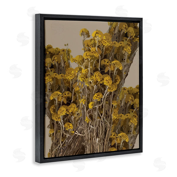 Stupell Industries Hannah Heemsbergen | Bushels Of Yellow Flowers Darkened Tuscan Florals Wall Art