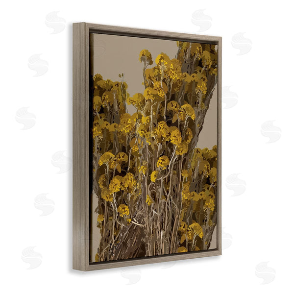 Stupell Industries Hannah Heemsbergen | Bushels Of Yellow Flowers Darkened Tuscan Florals Wall Art