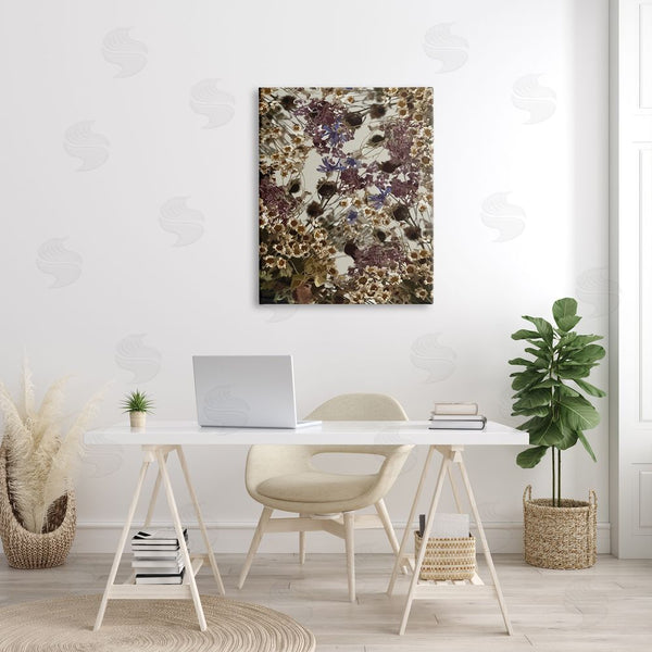 Stupell Industries Hannah Heemsbergen | Darkened Wildflower Cluster Group Of Tuscan Florals Wall Art