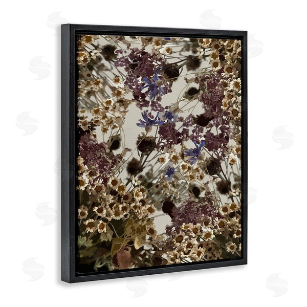 Stupell Industries Hannah Heemsbergen | Darkened Wildflower Cluster Group Of Tuscan Florals Wall Art