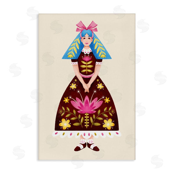 stupell industries Hannah Moren | Blue Haired Folk Girl