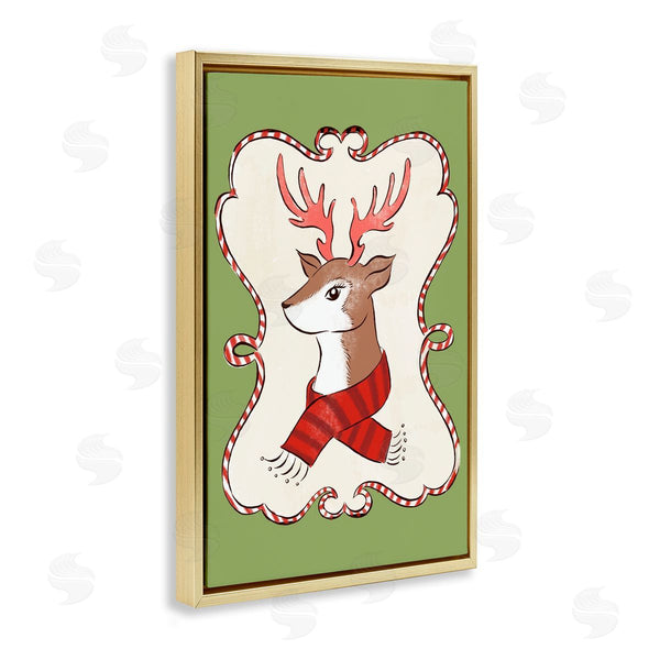 Stupell Industries Hannah Moren | Festive Winter Deer In Scarf