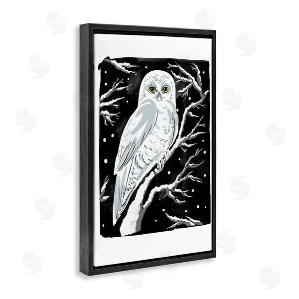Stupell Industries Hannah Moren | Forest Owl & Calm Snowfall
